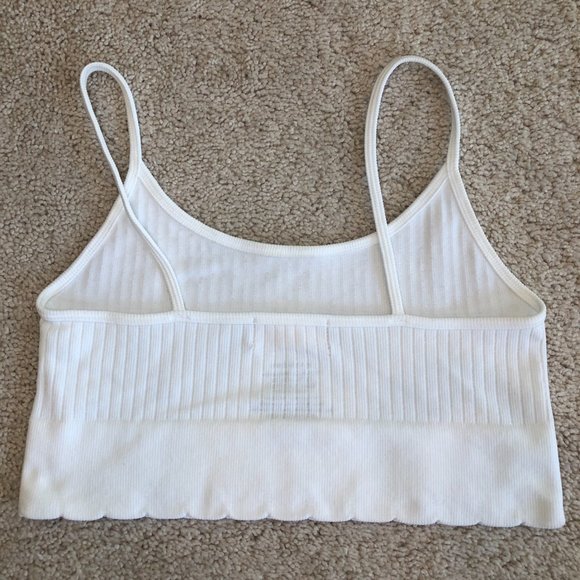 NWOT Altar'd State White Soft Ribbed Bra Size Small/32-34 A/B - Picture 4 of 7